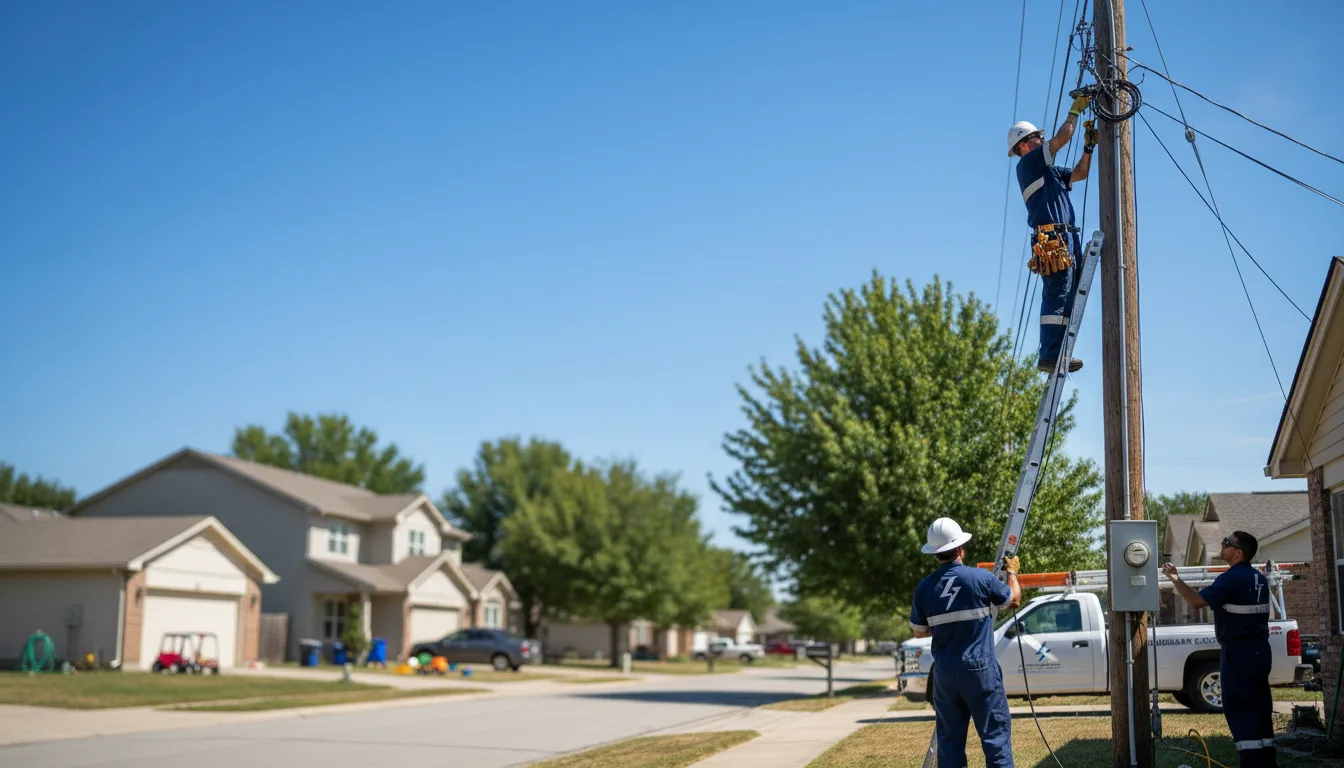 Residential electrician providing installation services in West Warren, MA